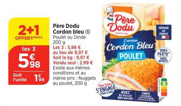 père dodu cordon bleu