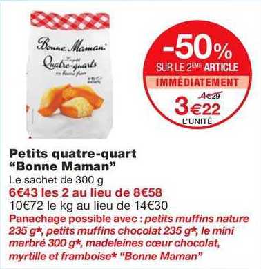 petits quatre-quart "bonne maman"