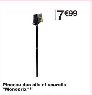 pinceau duo cils et soucrils "monoprix"
