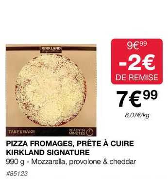 Pizza Fromages, Prête à Cuire Kirkland Signature