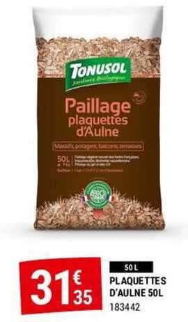 plaquetes d'aulne 50l