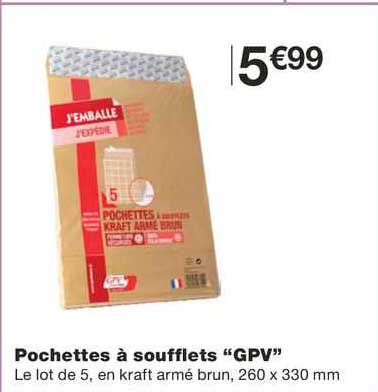 pochettes à soufflets "gpv"