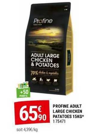 profine adult large chicken potatoes 15kg