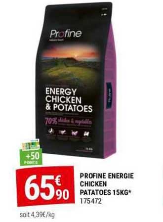 profine energie chicken potatoes 15kg