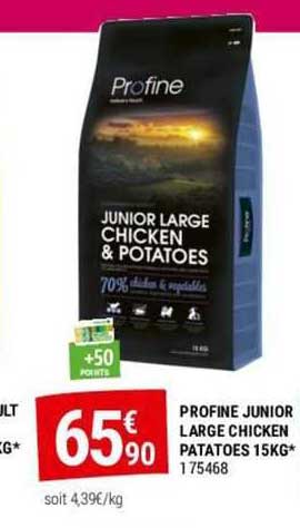 profine junior large chicken potatoes 15kg