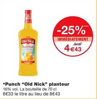 punch "old nick" planteur