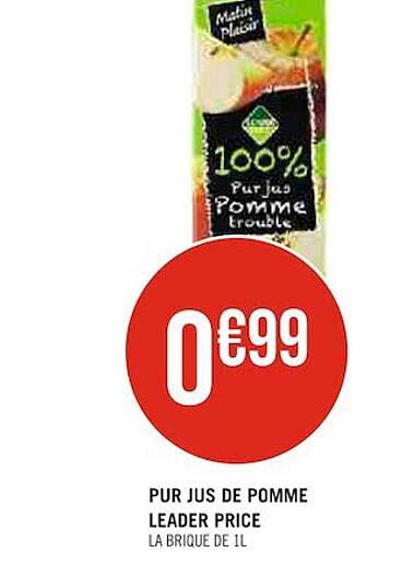 pur jus de pomme leader price