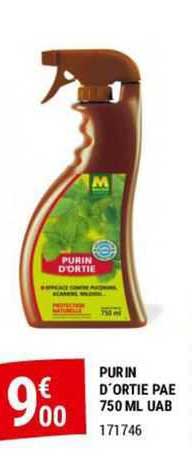 purin d'ortie pae 750 ml uab
