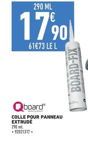 qboard colle pour panneau extrudé