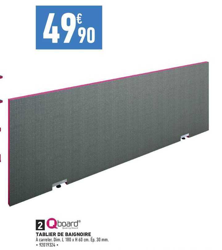 qboard tablier de baignoire
