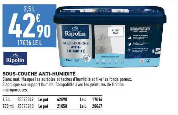 ripolin sous-couche anti-humidité