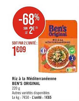 Riz à La Méditerranéenne Ben's Original