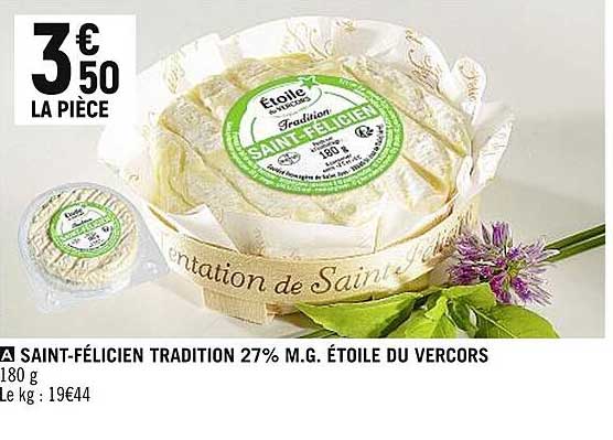 saint-félicien tradition 27% m.g. étoile du vercors