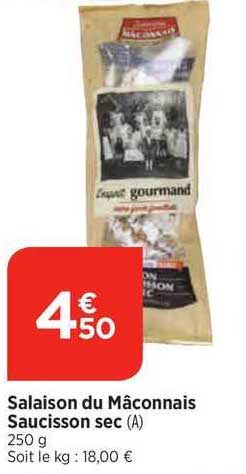 salaison du mâconnais saucisson sec