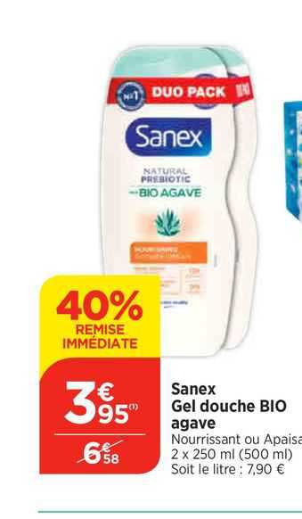 Sanex Gel Douche Bio Agave