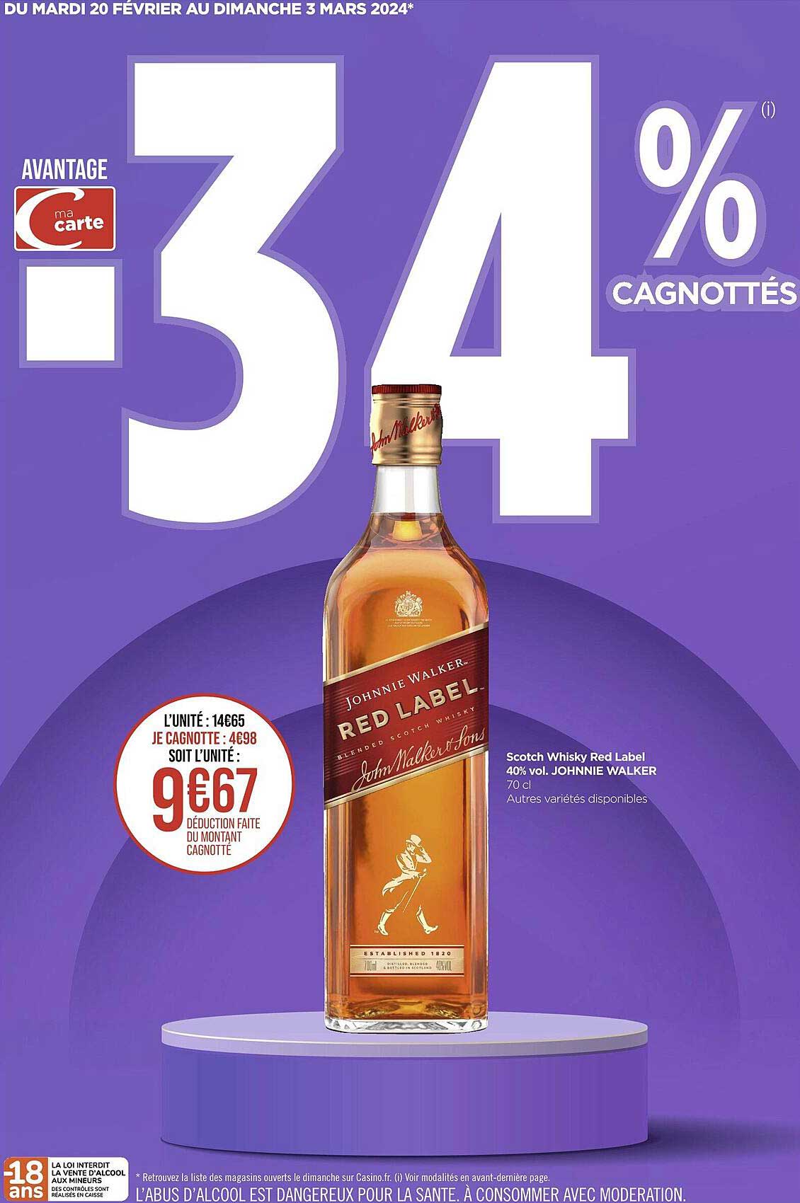 scotch whisky red label 47% vol johnnie walker