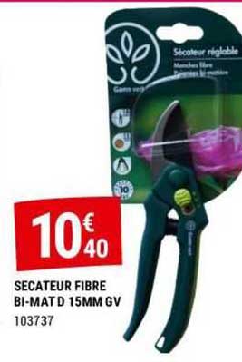 Sécateur Fibre Bi-mat D 15mm Gv