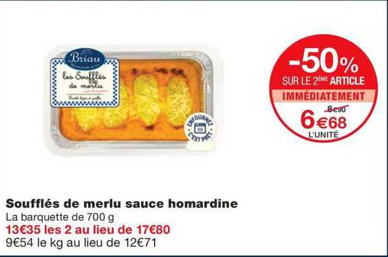 soufflés de merlu sauce homardine