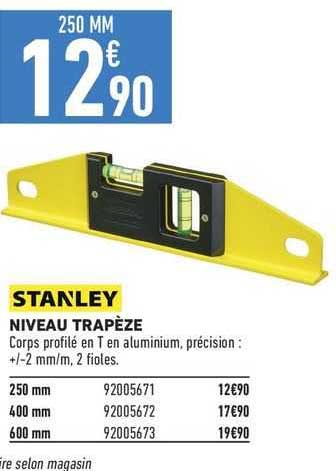 stanley niveau trapèze