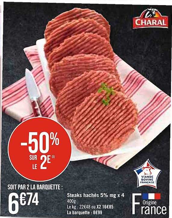 Steaks Hachés 5% Mg