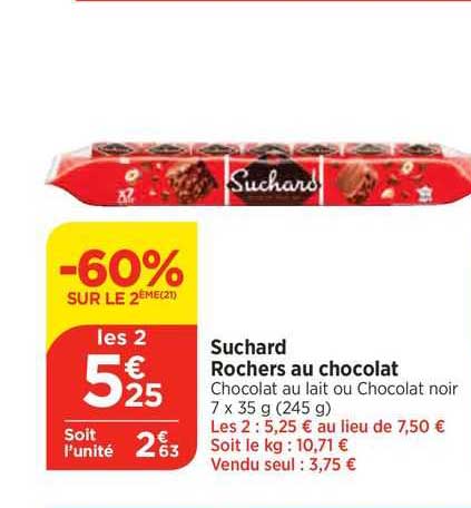 Suchard Rochers Au Chocolat