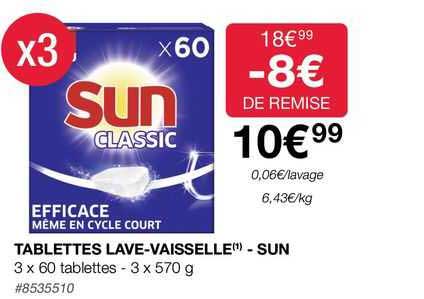 tablettes lave-vaisselle - sun