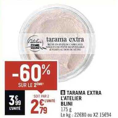 tarama extra l'atelier blini