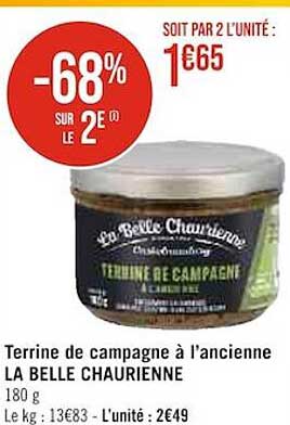 Terrine De Campagne à L'ancienne La Belle Chaurienne