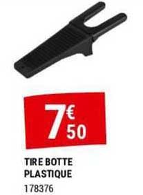 tire botte plastique