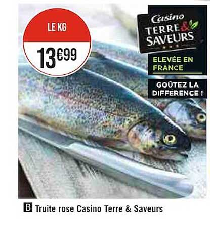 Truite Rose Casino Terre & Saveurs