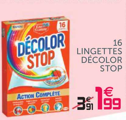 16 lingettes décolor stop