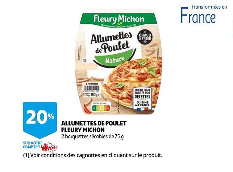 allumettes de poulet fleury michon