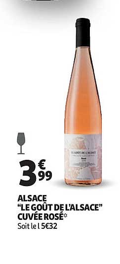 alsace "le goût de l'alsace" cuvée rosé