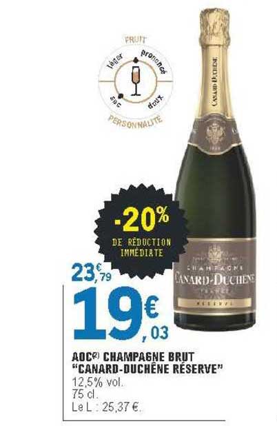 aoc champagne brut "canard-duchêne réserve"
