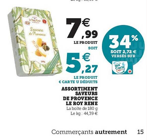 assortiment saveurs de provence le roy rené