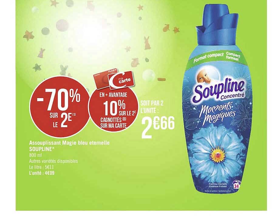 assouplissant magie bleu éternelle soupline