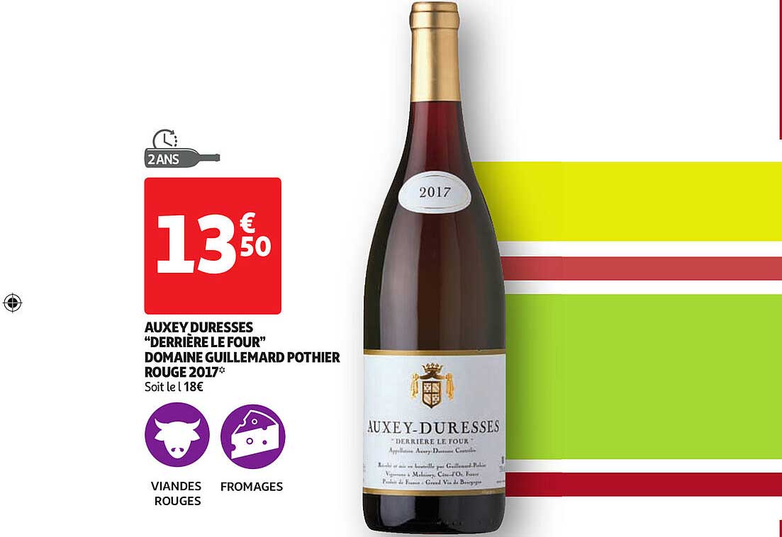 auxey duresses "derrière le four" domaine guillemard pothier rouge 2017
