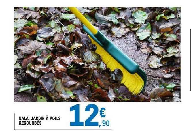 balai jardin à poils recourbés