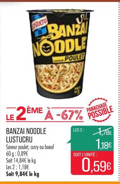 banzai noodle lustucru