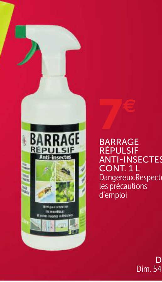 barrage répulsif anti-insectes cont 1l