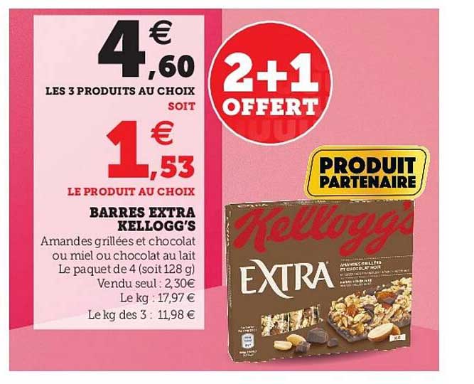 Barres Extra Kellogg's