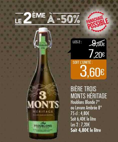 bière trois monts héritage