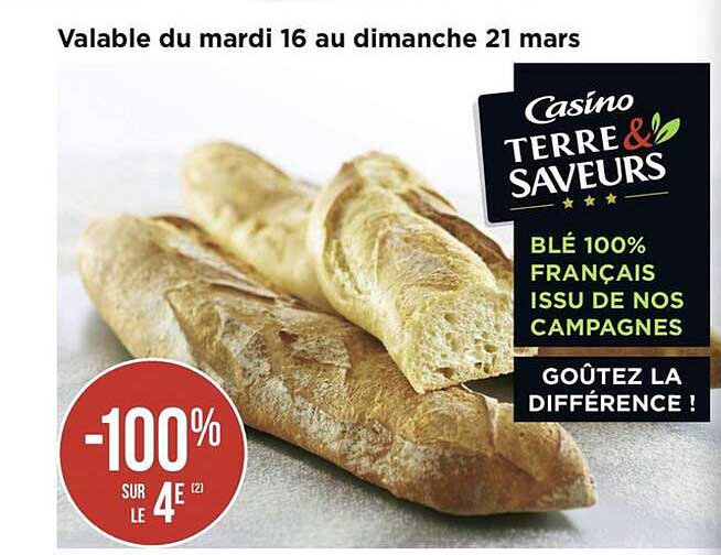 blé 100% français issu de nos campagnes terre & saveurs