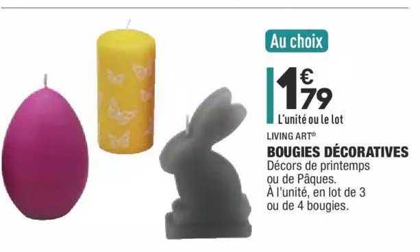 bougies décoratives living art