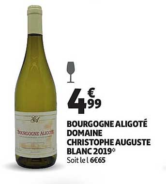 bourgogne aligoté domaine christophe auguste blanc 2019