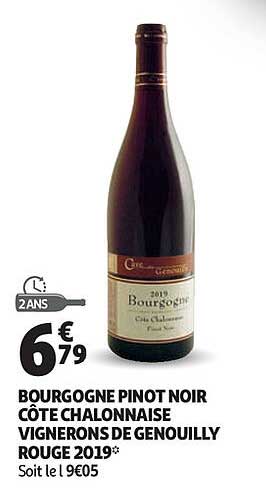 bourgogne pinot noir côte chalonnaise vignerons de genouilly