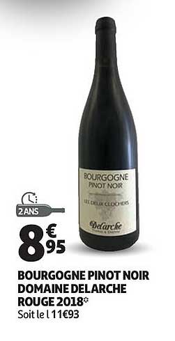 bourgogne pinot noir domaine delarche rouge 2018