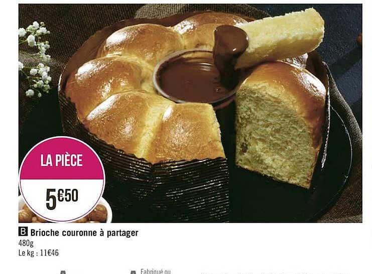 brioche couronne à partager