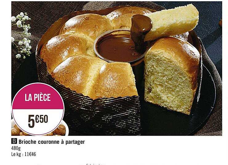 brioche couronne à partager