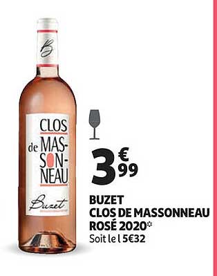 buzet clos de massonneau rosé 2020